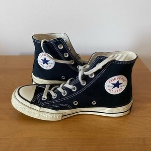 Converse 70s Black High tops Size W8